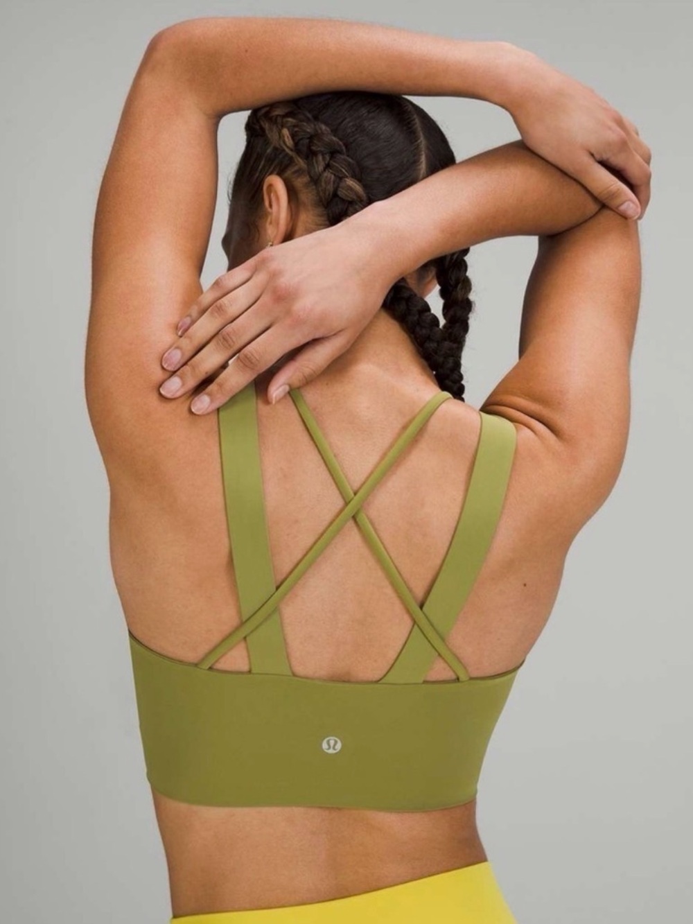 Lululemon Athletica Like A Cloud Sports Bra - Bronze Green